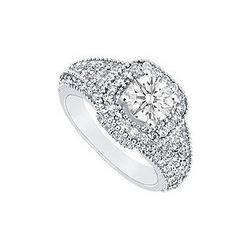 Diamond Engagement Ring : Platinum - 1.25 CT Diamonds