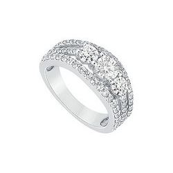 Diamond Engagement Ring : Platinum - 2.25 CT Diamonds