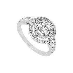 Diamond Ring : 14K White Gold - 1.25 CT Diamonds