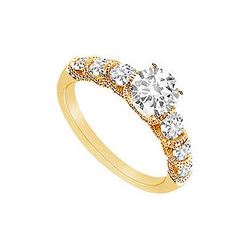 Diamond Engagement Ring : 14K Yellow Gold - 1.00 CT Diamonds