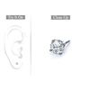Image 1 : Mens Platinum : Round Diamond Stud Earring – 0.15 CT. TW.