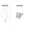 Image 1 : Mens Platinum : Round Diamond Stud Earring – 0.50 CT. TW.
