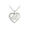 Image 1 : Sterling Silver Heart Locket Pendant - 21.00 X 20.00 MM