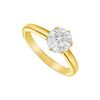Image 1 : Diamond Solitaire Ring : 14K Yellow Gold – 2.00 CT Diamond
