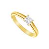 Image 1 : Diamond Solitaire Ring : 18K Yellow Gold – 0.25 CT Diamond