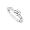 Image 1 : Semi Mount Engagement Ring In 14K White Gold With 0.25 CT Diamonds  Not Included Center Diamond