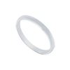 Image 1 : Platinum 2MM Half Round Non-Comfort Fit Wedding Band