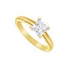 Image 1 : Diamond Solitaire Ring : 14K Yellow Gold – 1.25 CT Diamond