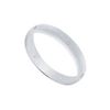 Image 1 : 3MM Half Round Wedding Band With Diamonds : Platinum - 0.05 CT TDW
