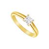 Image 1 : Diamond Solitaire Ring : 18K Yellow Gold – 0.33 CT Diamond