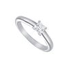 Image 1 : Diamond Solitaire Ring : Platinum – 0.25 CT Diamond