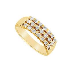 Diamond Wedding Band : 14K Yellow Gold - 0.50 CT Diamonds