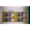 Image 2 : Australia, Fifty Dollar Uncut Banknote Folder, Block of Four, Black Serials, 1999
