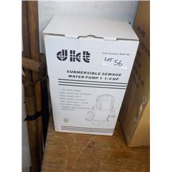 SUBMERSIBLE SEWAGE/WATER PUMP