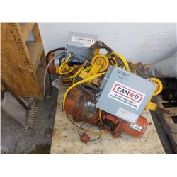 2 ELECTRIC CHAIN HOISTS