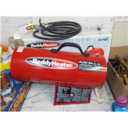 REDDY HEATER PROPANE FORCED AIR HEATER, NEW