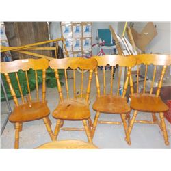 4 MAPLE CHAIRS
