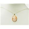 Image 2 : #3-14K YELLOW GOLD SHELL CAMEO PENDANT