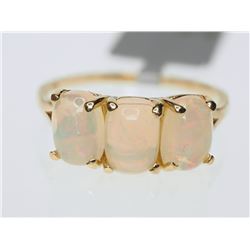 #5-10K YELLOW GOLD OPAL RING