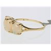 Image 2 : #5-10K YELLOW GOLD OPAL RING
