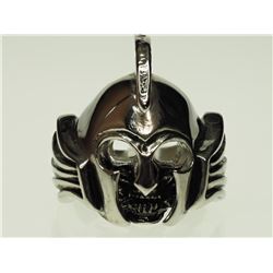 #17-STAINLESS STEEL WARRIOR RING SIZE 11