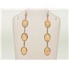 Image 1 : #34-14K YELLOW GOLD OPAL EARRINGS