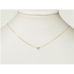 #36-14K YELLOW GOLD DIAMOND NECKLACE