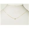 Image 1 : #36-14K YELLOW GOLD DIAMOND NECKLACE