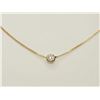 Image 2 : #36-14K YELLOW GOLD DIAMOND NECKLACE