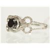 Image 2 : #38-14K WHITE GOLD DIAMOND RING