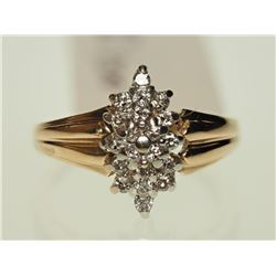 #40-14K YELLOW GOLD DIAMOND RING