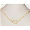 Image 2 : #42-14K YELLOW GOLD OPAL NECKLACE