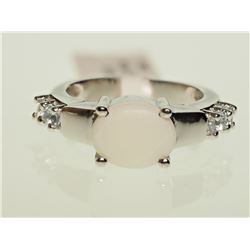 #43-STERLING SILVER OPAL RING
