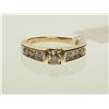 Image 1 : #44-14K YELLOW GOLD DIAMOND RING
