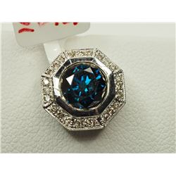 #47-14K WHITE GOLD DIAMOND PENDANT