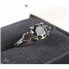 Image 1 : LADIES BLACK ON BLACK RING SZ 7