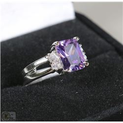 LADIES 10KT WHITE GOLD FILLED/PLATED RING SZ 6