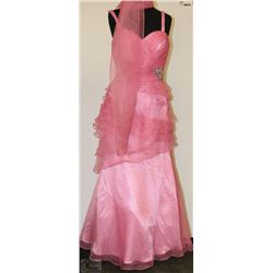 MOSHITA  EVENING GOWN PINK COLOUR DRESS SIZE 8