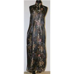 LAOGUDAI CHINESE BLACK HALTER  DRESS SIZE XXXL