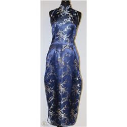 LAOGUDAI CHINESE BLUE HALTER DRESS SIZE XXL
