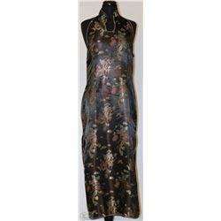 LAOGUDAI CHINESE BLACK HALTER  DRESS SIZE XXL