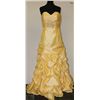 Image 1 : YELLOW DRESS SIZE UNKNOWN WITH GEMS ON FRONT