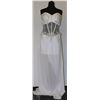Image 1 : GRACE KARIN STRAPLESS WHITE SHEER DRESS WITH GEMS