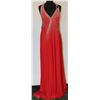 Image 1 : COLOURS RED BEADED  GOWN SIZE 16