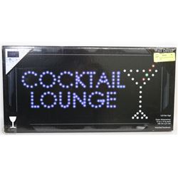 NEW COCKTAIL LOUNGE LED BAR SIGN IN BOX