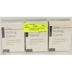 3PKS OF 2 DECKS OF "THE VOTING GAME" PLAYING CARDS