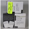 Image 2 : 3PKS OF 2 DECKS OF "THE VOTING GAME" PLAYING CARDS