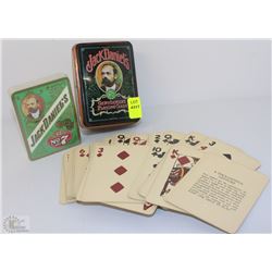 RETRO JACK DANIELS PLAYING CARDS IN A TIN CASE