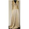 Image 1 : GOLD TONE HALTER TOP GOWN SIZE UNKNOWN