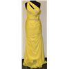 Image 1 : YELLOW SINGLE STRAP SEQUIN TOP GOWN SIZE